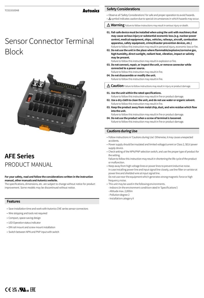 Autonics AFE Series User manual