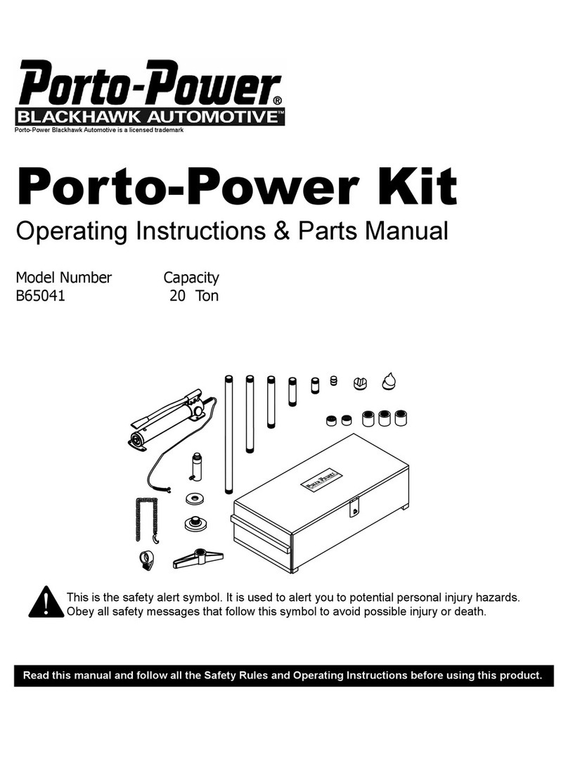 Porto-Power B65041 Operating instructions & parts manual
