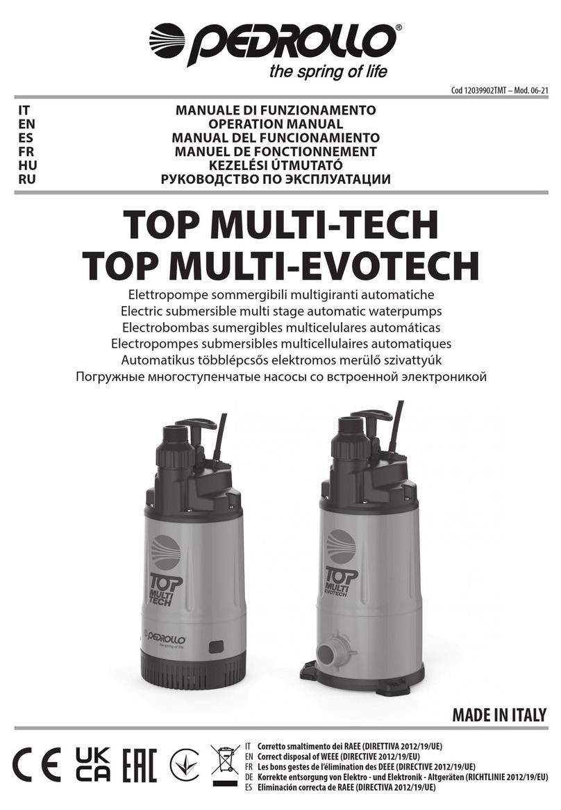PEDROLLO TOP MULTI-EVOTECH User manual
