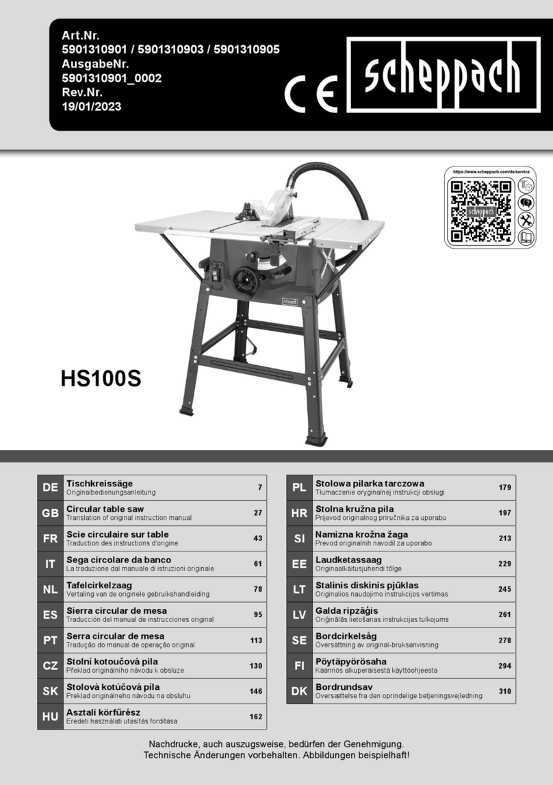 Scheppach HS100S Original instruction manual