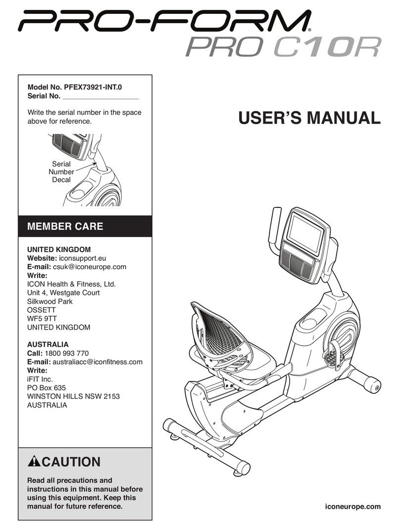 Pro-Form PRO C10R User manual