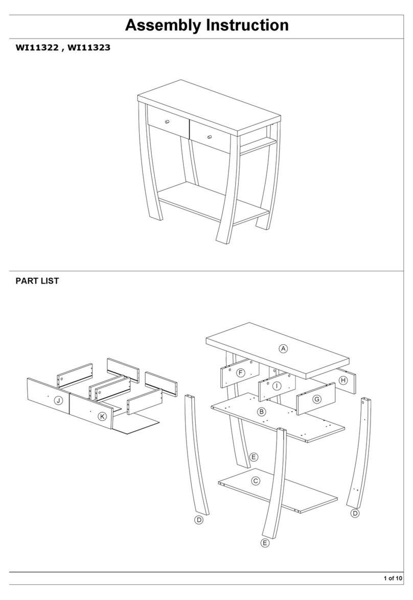 Baxton Studio WI11322 Assembly instruction
