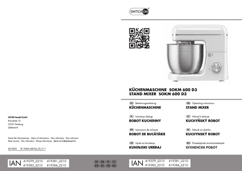 Switch On SOKM 600 D3 operating instructions