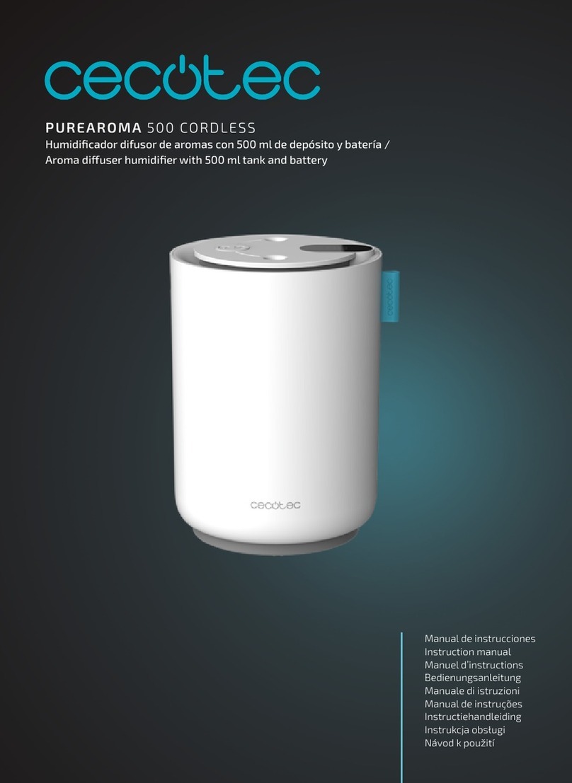 cecotec PUREAROMA 500 CORDLESS instruction manual