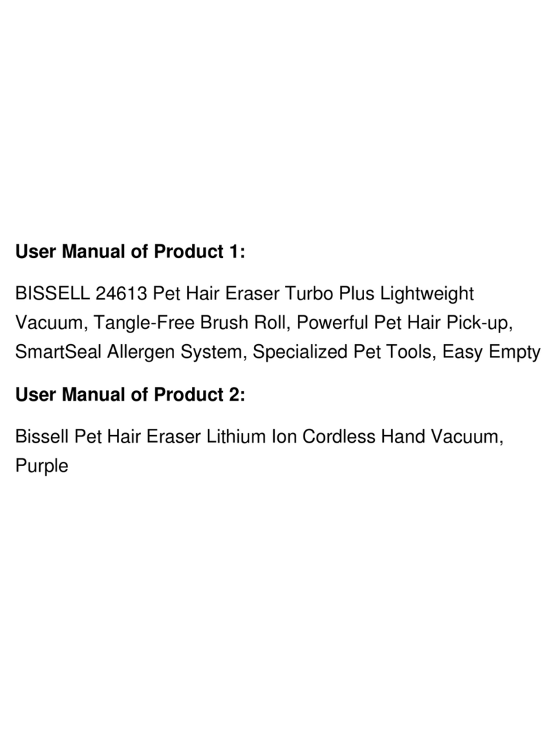 Bissell 2281 Series Quick start user guide
