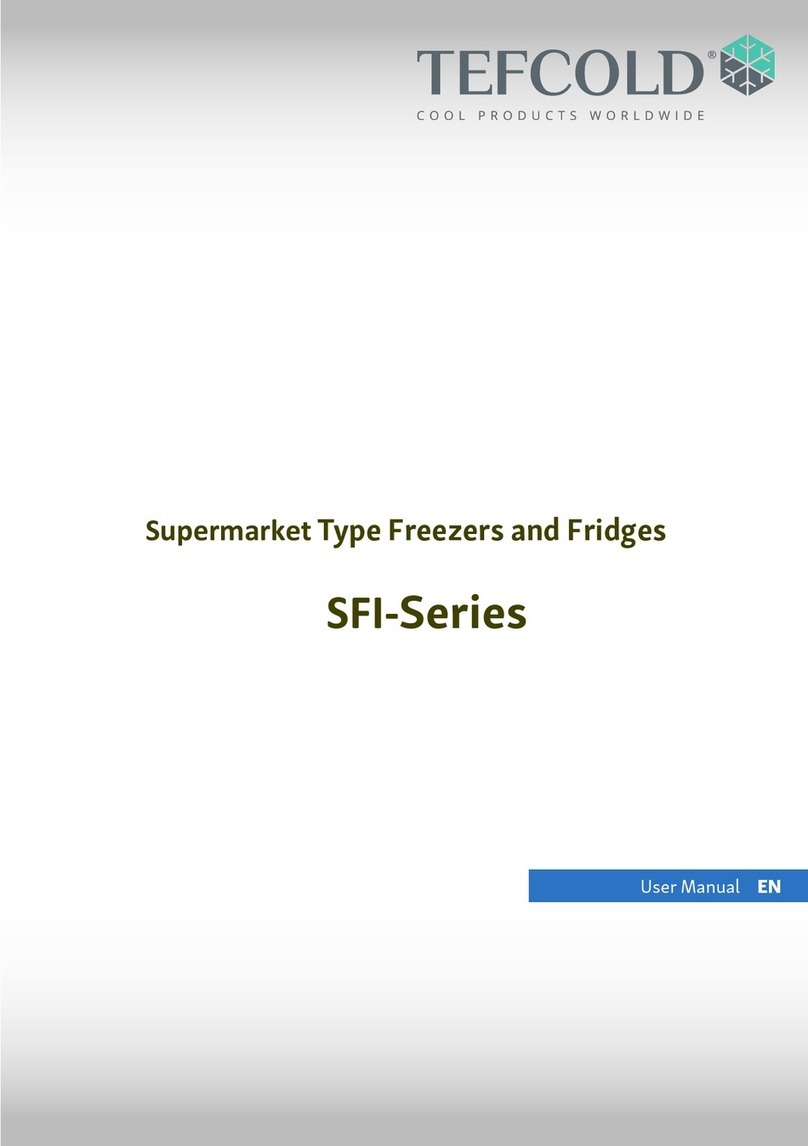 Tefcold SFI Series User manual
