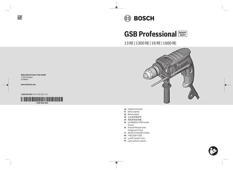 Bosch GSB 1300 RE PROFESSIONAL Original instructions