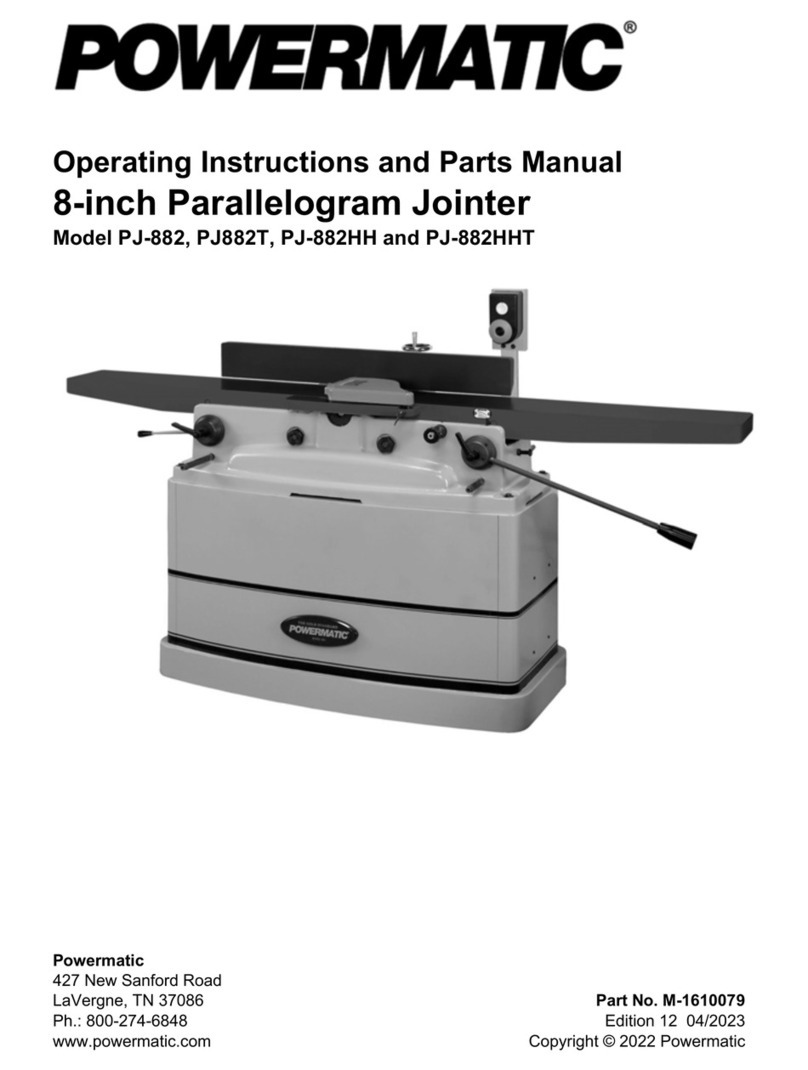 Powermatic PJ882T Service manual