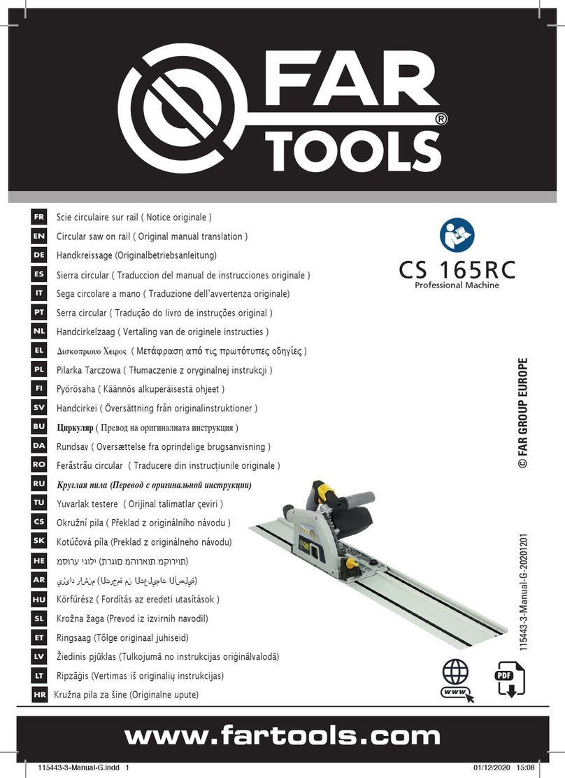 Far Tools CS 165RC Original manual translation