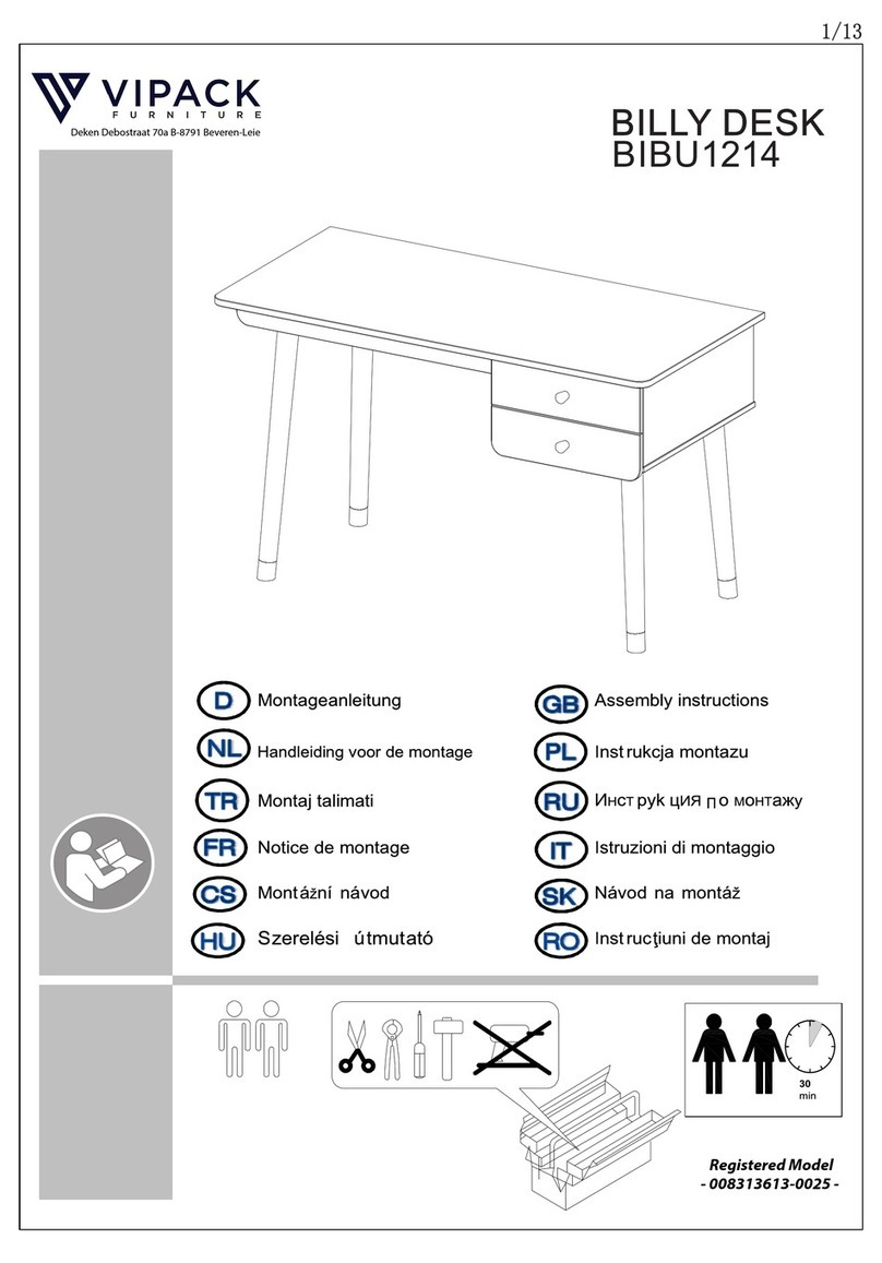 VIPACK BILLY BIBU1214 Assembly instructions