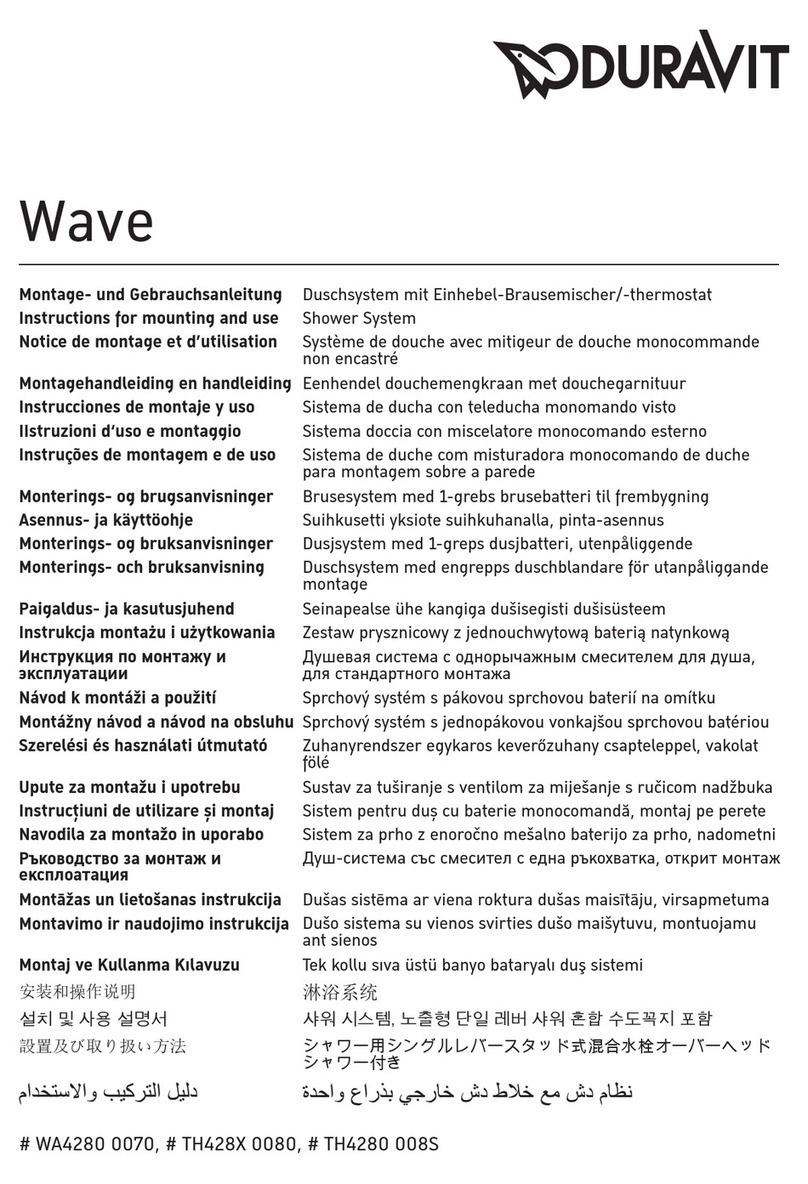 DURAVIT Wave WA4280 0070 Manual