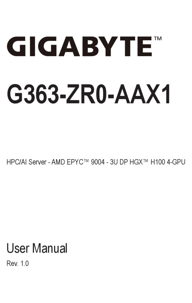 Gigabyte G363-ZR0-AAX1 user manual Gigabyte G363-ZR0-AAX1 user manual