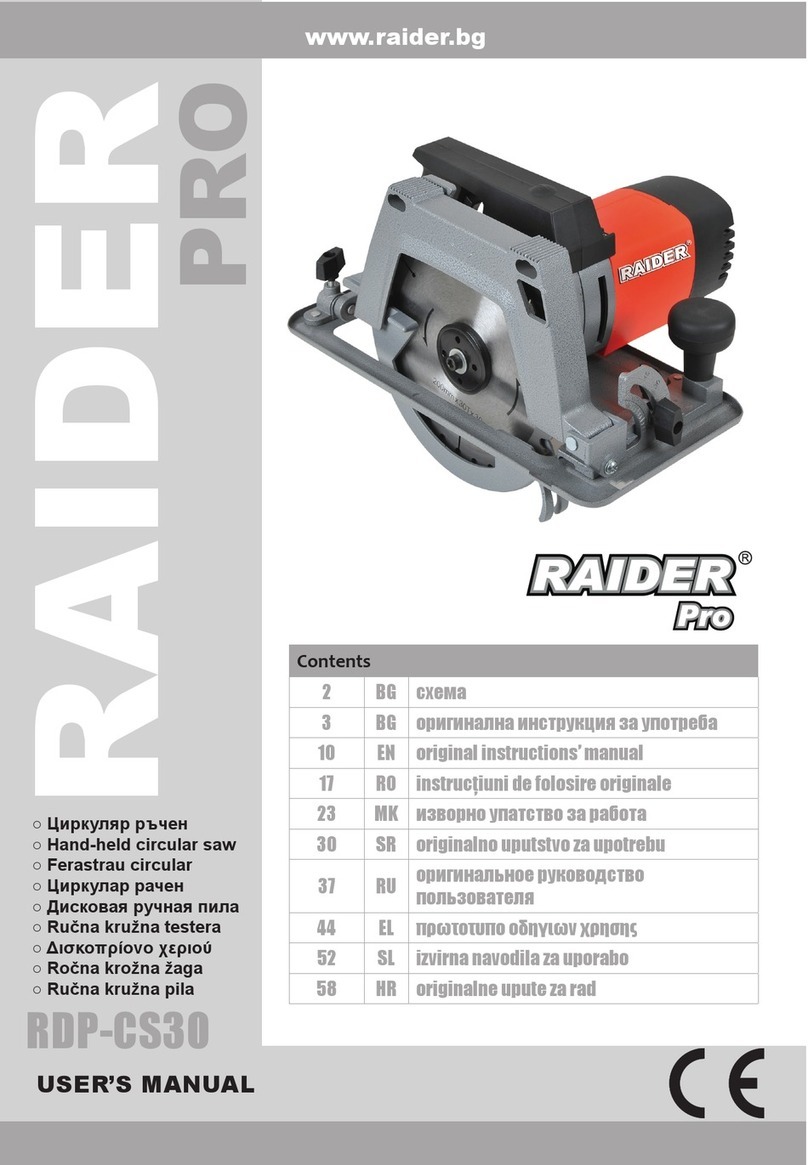 Raider Pro RDP-CS30 User manual