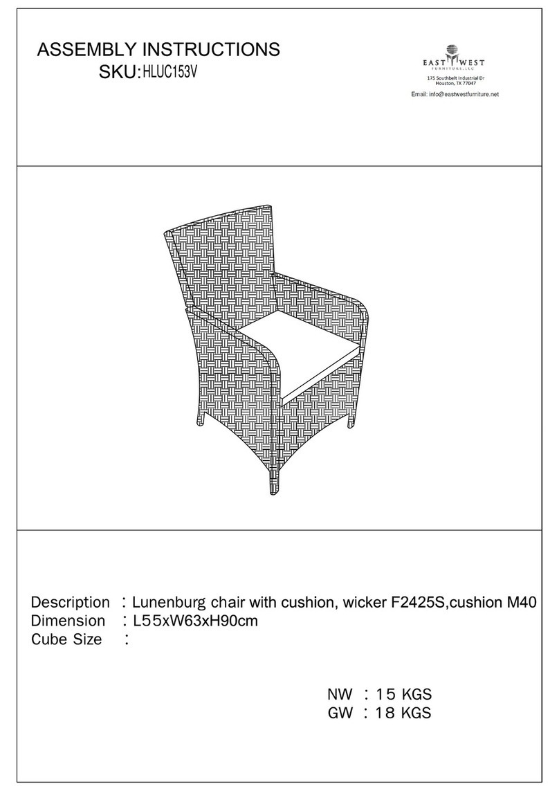 East West Furniture HLUC153V Assembly instructions