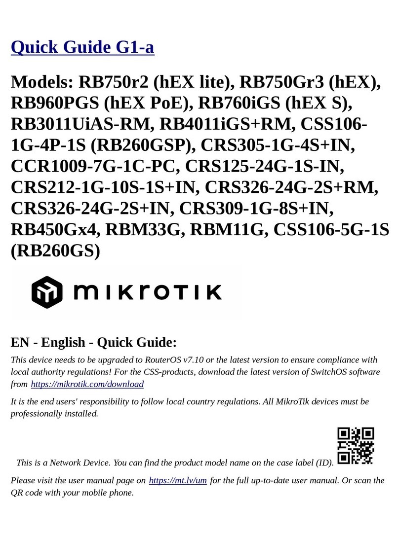 MikroTik RB960PGS User manual