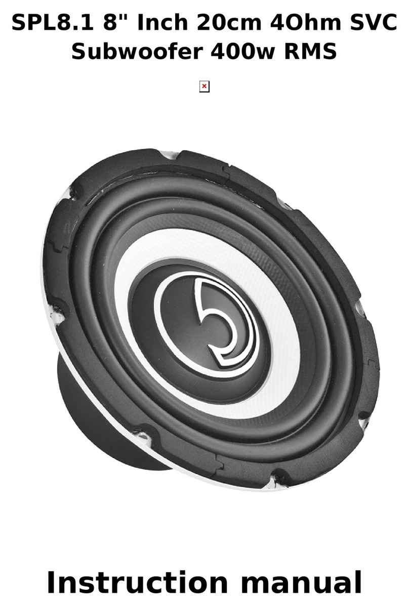 BASSFACE SPL8.1 instruction manual