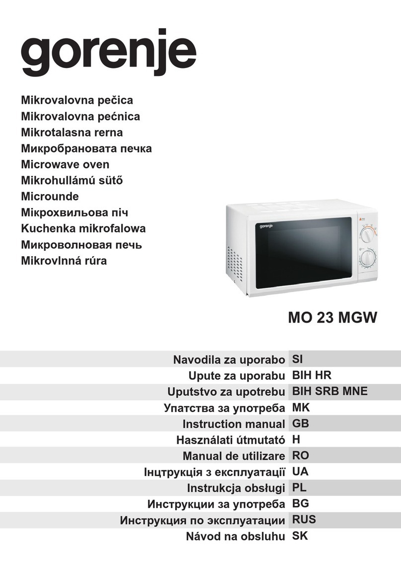 Gorenje MO 23 MGW instruction manual