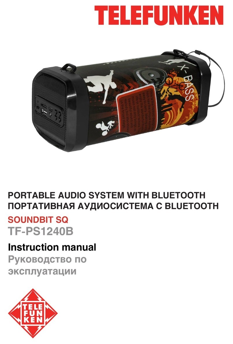 Telefunken SOUNDBIT SQ TF-PS1240B instruction manual
