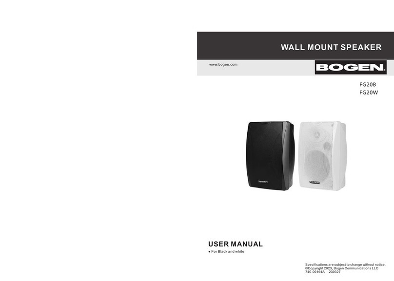 Bogen FG20B User manual