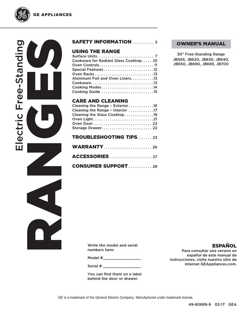 GE JB640 User manual