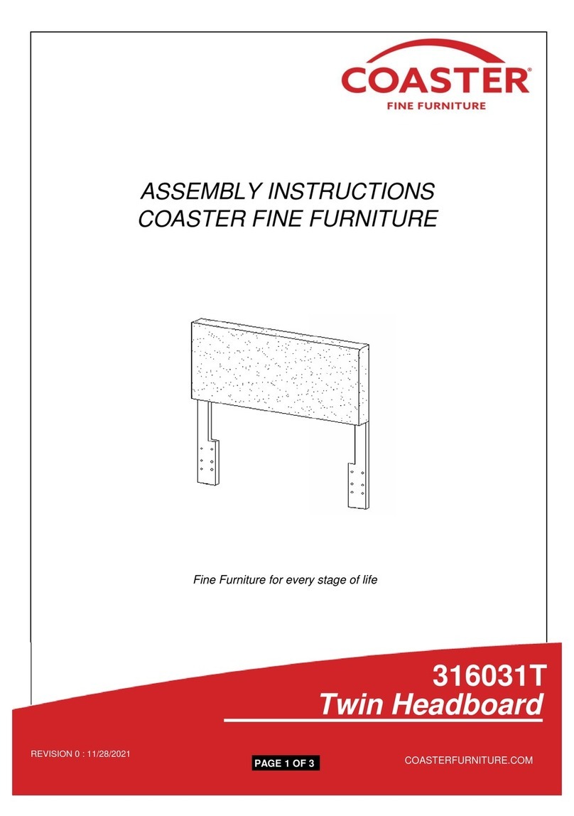 Coaster 316031T Assembly instructions