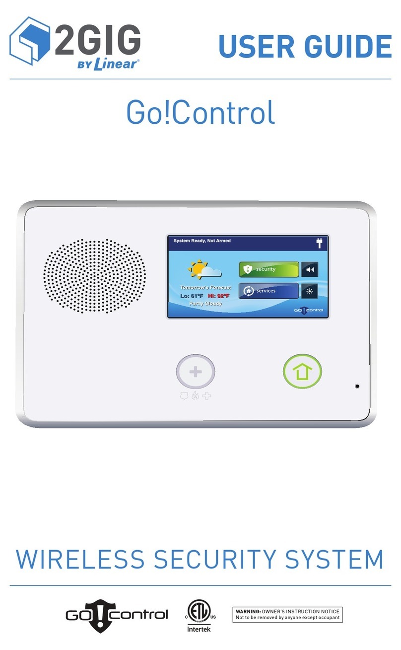 Linear 2GIG Go!Control GC2 User manual
