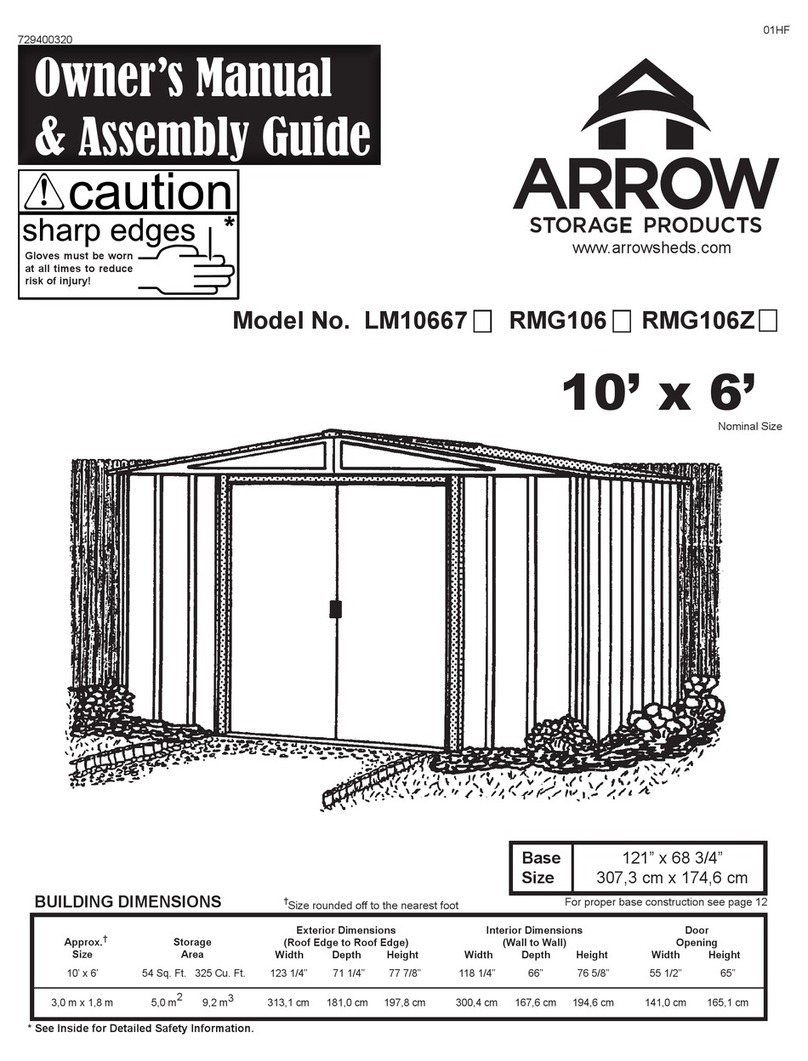 Arrow Storage Products LM10667 Instructions for use Arrow Storage Products LM10667 Instructions for use