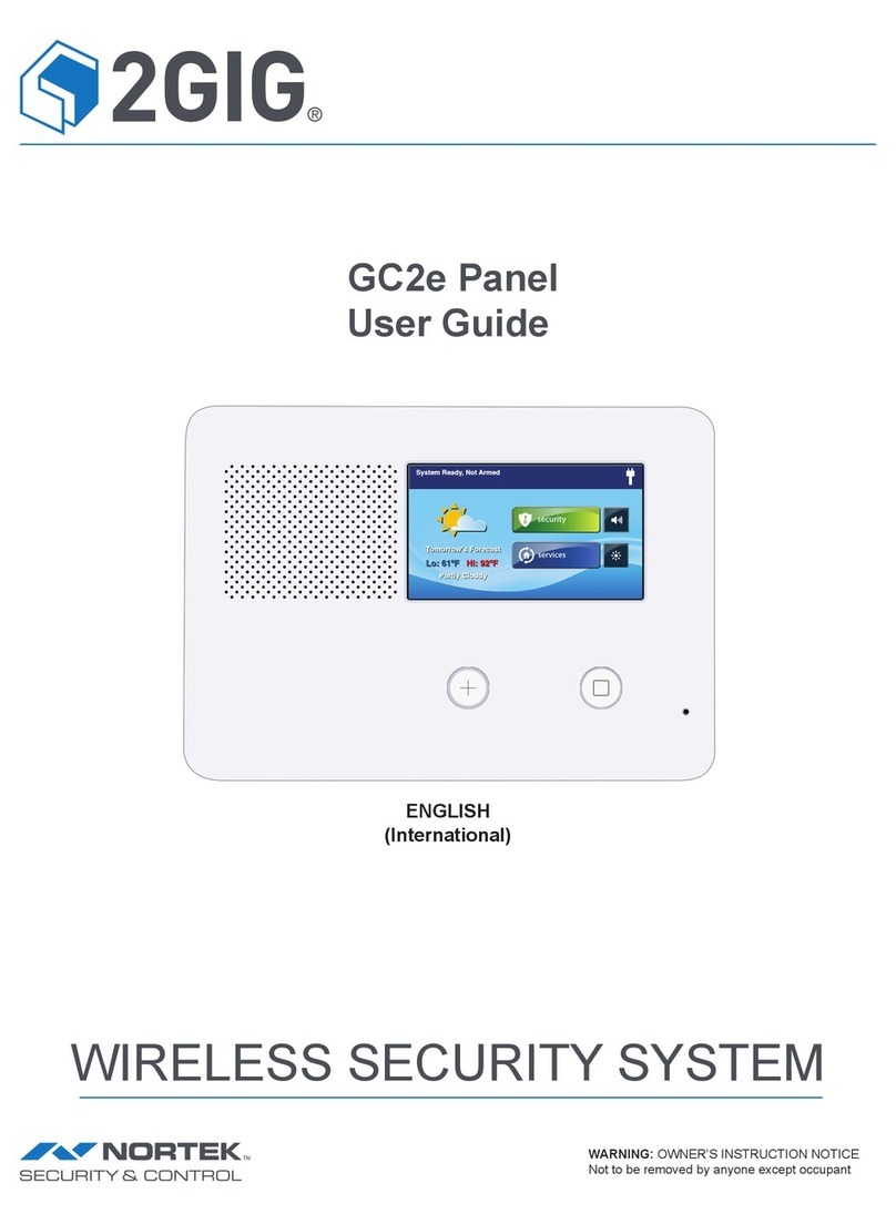 Nortek Security & Control 2GIG GC2 User manual