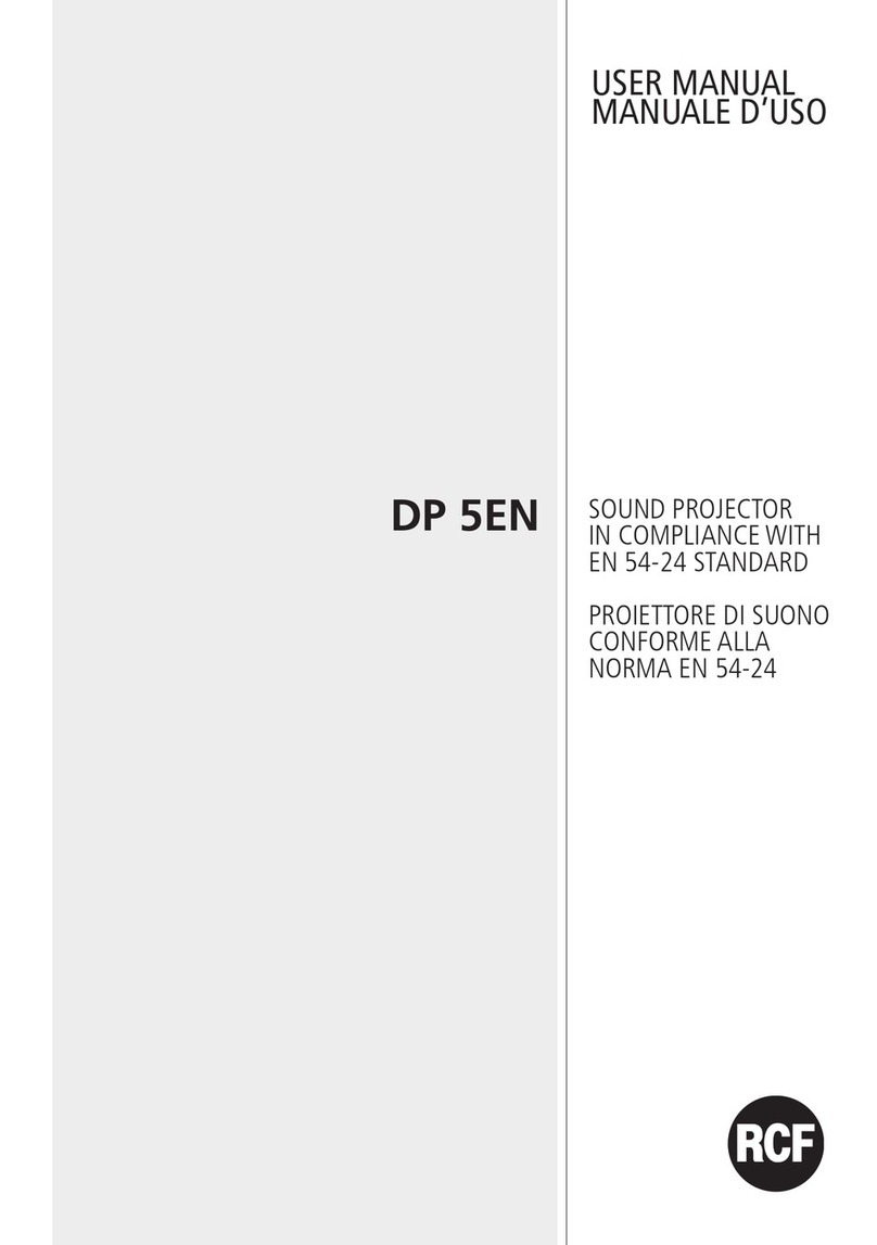 RCF DP 5EN User manual