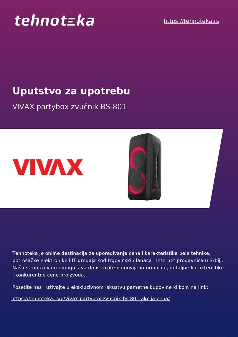 Vivax BS-801 instruction manual