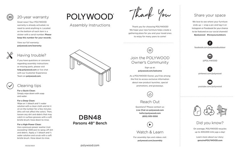 Polywood DBN48 User manual