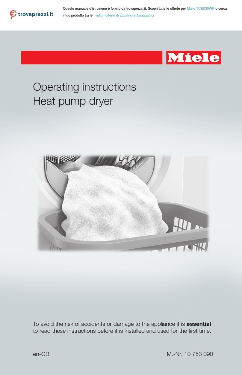 Miele TCE530 WP Active Plus operating instructions