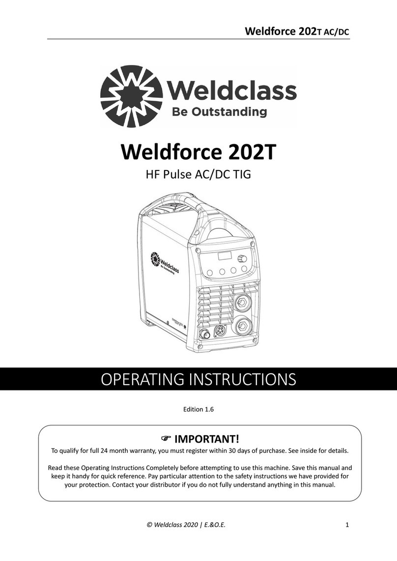 Weldclass Weldforce 202T User manual
