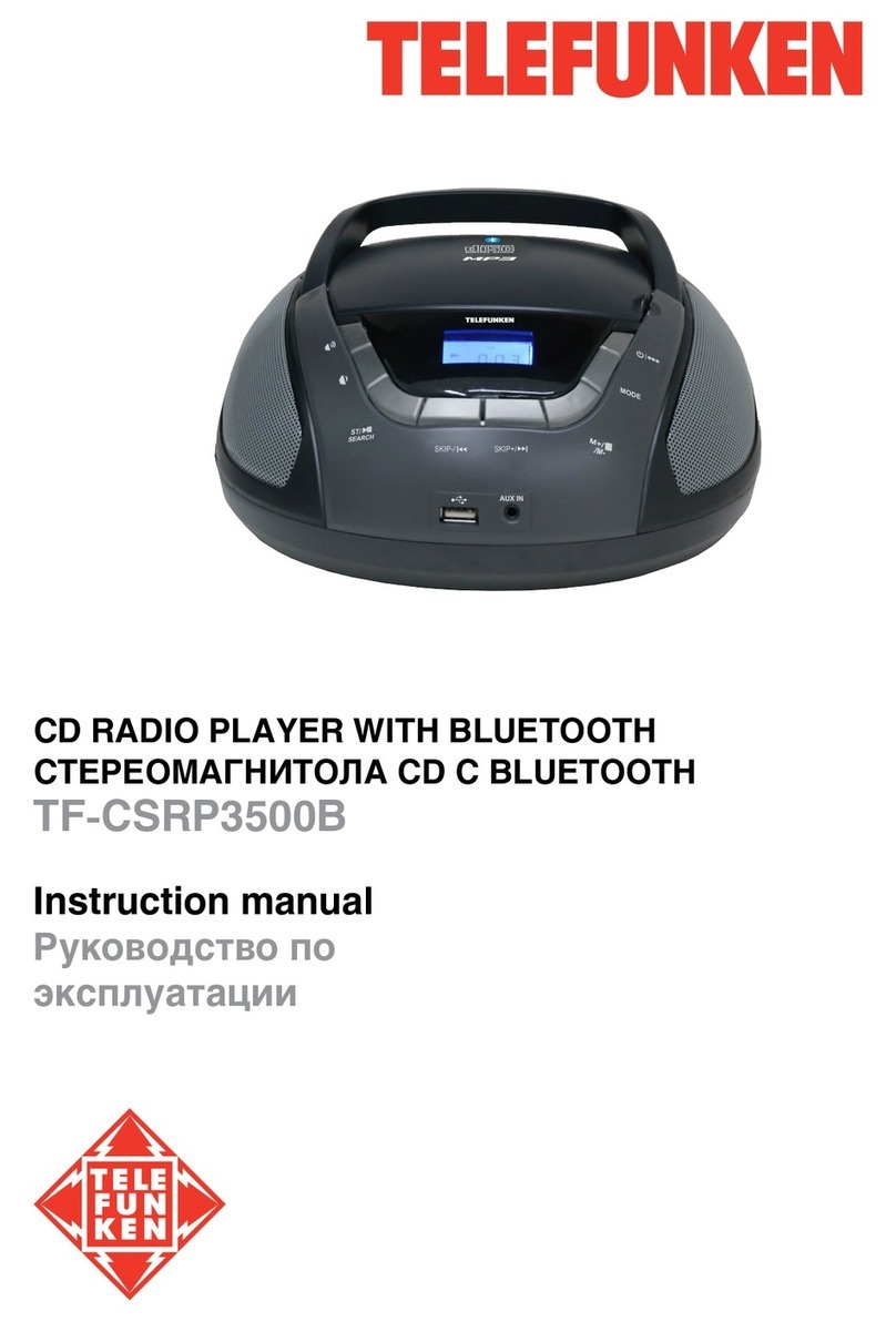 Telefunken TF-CSRP3500B User manual Telefunken TF-CSRP3500B User manual