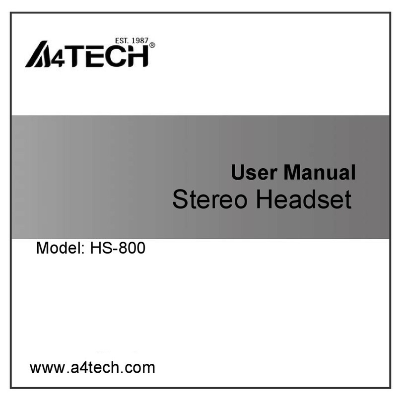 A4Tech HS-800 User manual