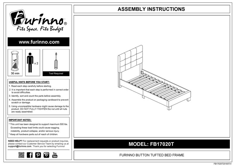 Furinno FB17020T Assembly instructions