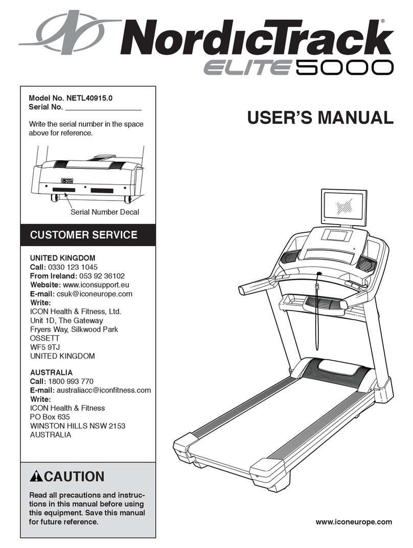 NordicTrack ELITE 5000 User manual NordicTrack ELITE 5000 User manual