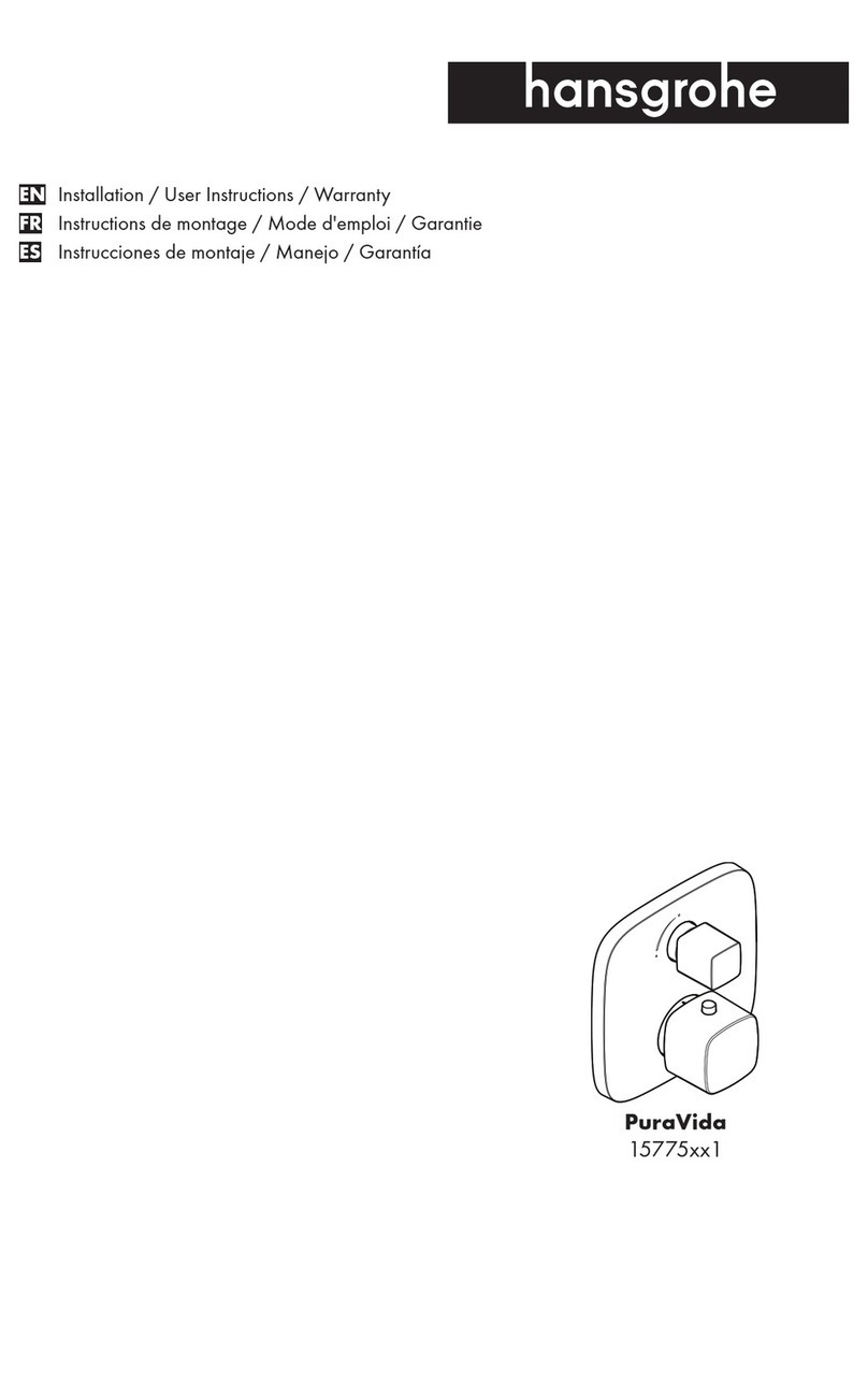 Hans Grohe PuraVida 15775 1 Series User manual