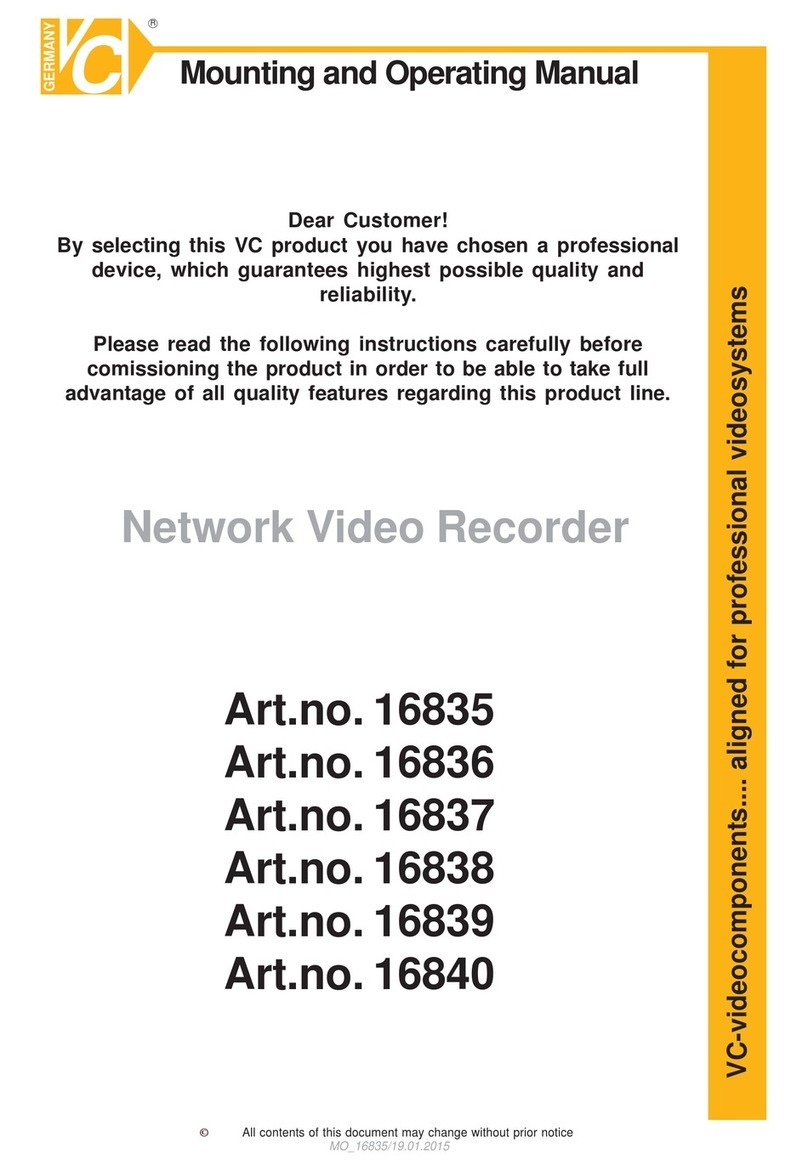 VC 16835 Mounting and operating manual