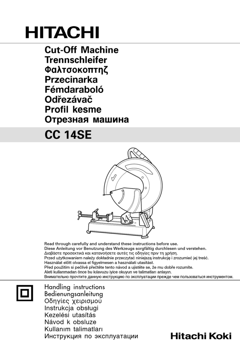 Hitachi Koki CC 14SE User manual