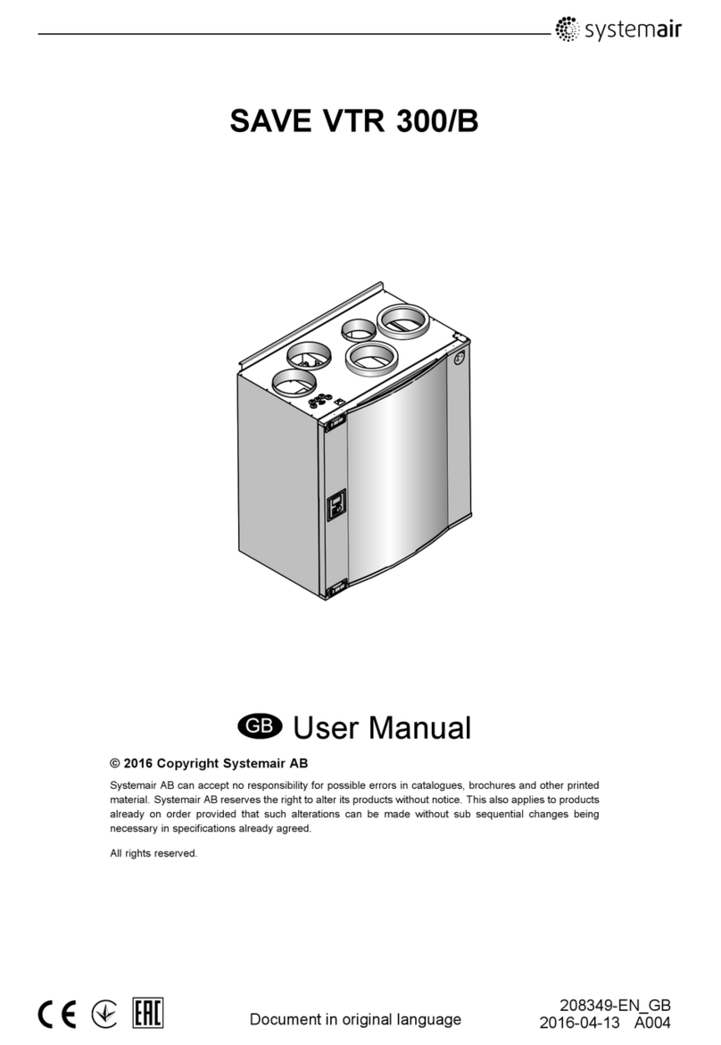 System air SAVE VTR 300/B User manual System air SAVE VTR 300/B User manual