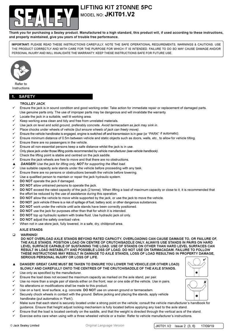 Sealey JKIT01.V2 User manual