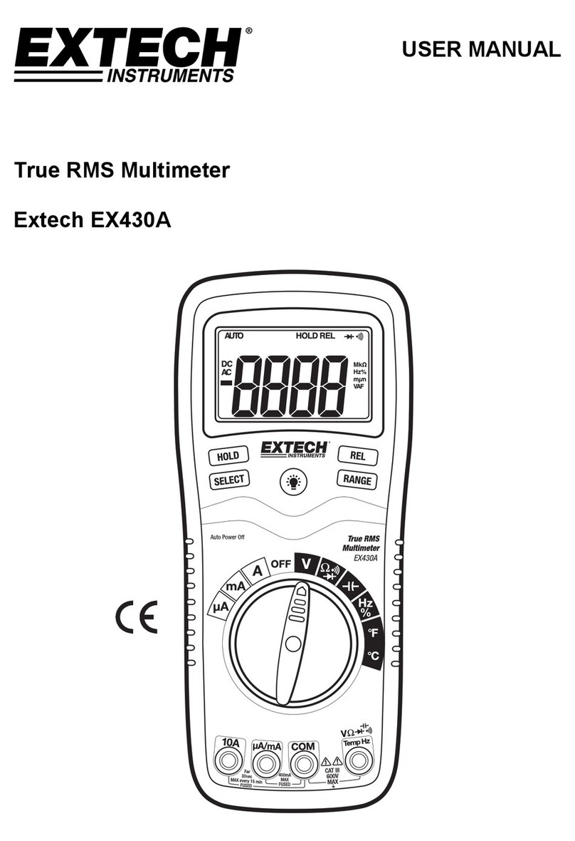 Extech Instruments EX430-NIST User manual