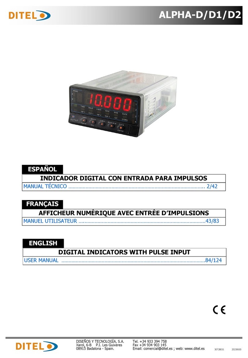 Ditel ALPHA-D user manual Ditel ALPHA-D user manual