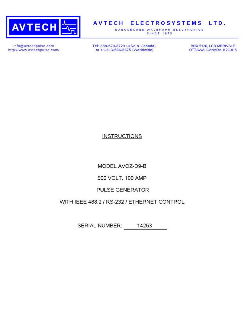 Avtech AVOZ-D9-B User manual