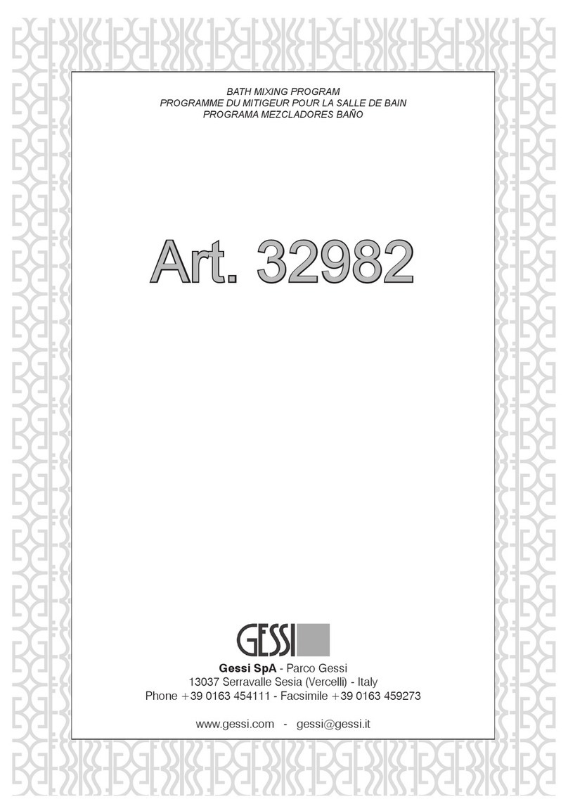 Gessi 32982 User manual Gessi 32982 User manual
