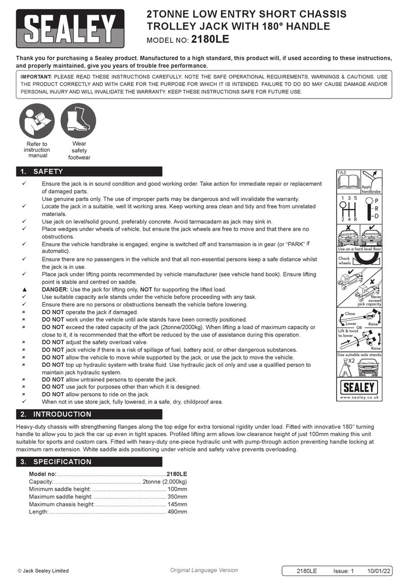Sealey 2180LE User manual Sealey 2180LE User manual