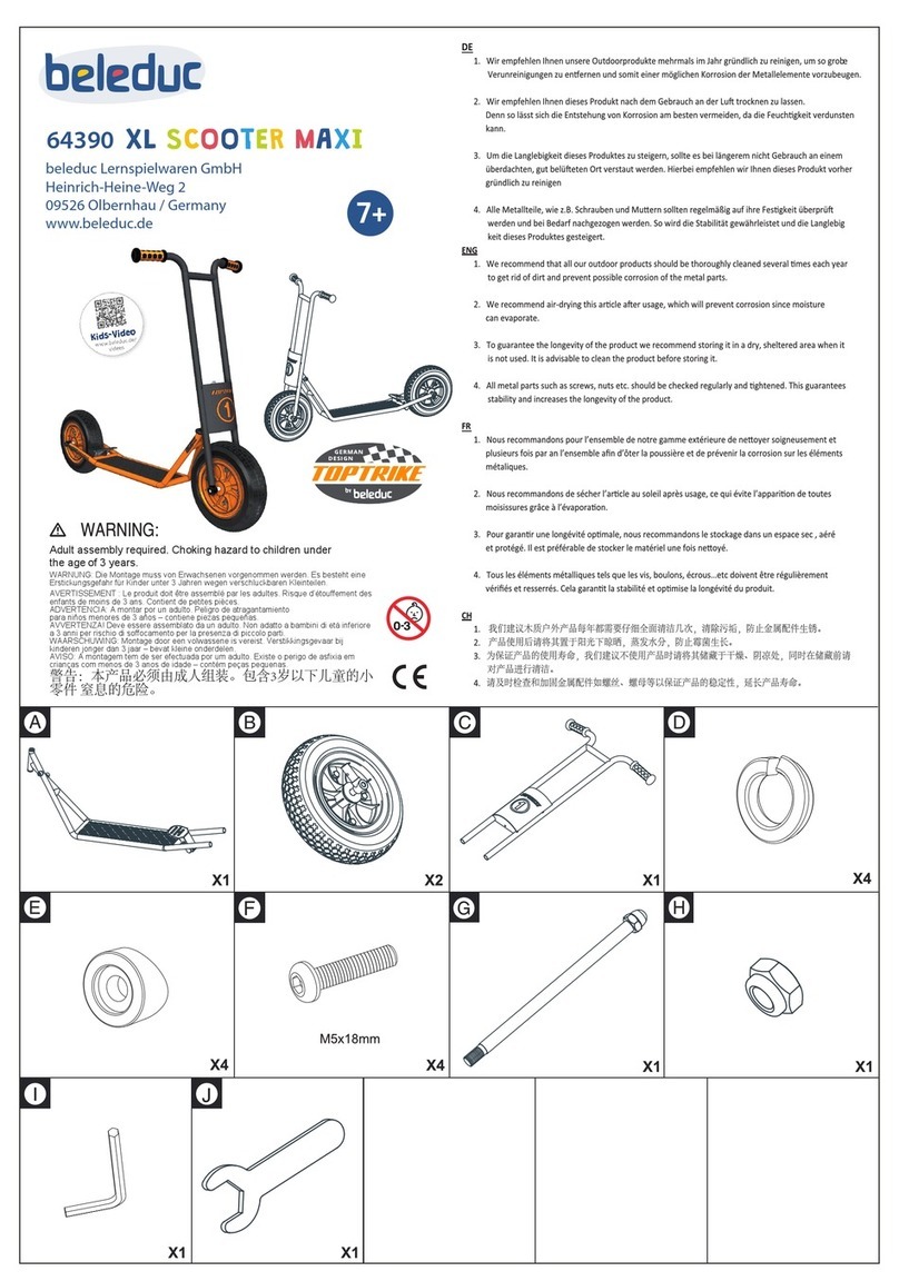 Beleduc SCOOTER MAXI XL User manual