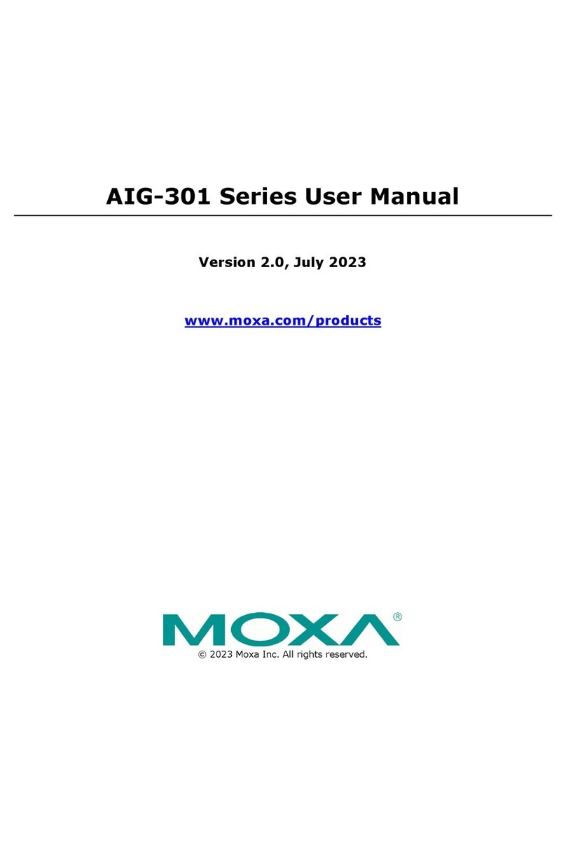 Moxa Technologies AIG-301 Series User manual