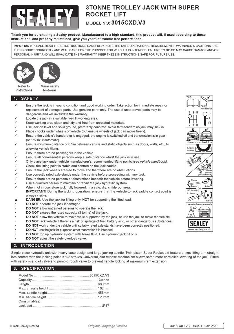 Sealey 3015CXD.V3 User manual